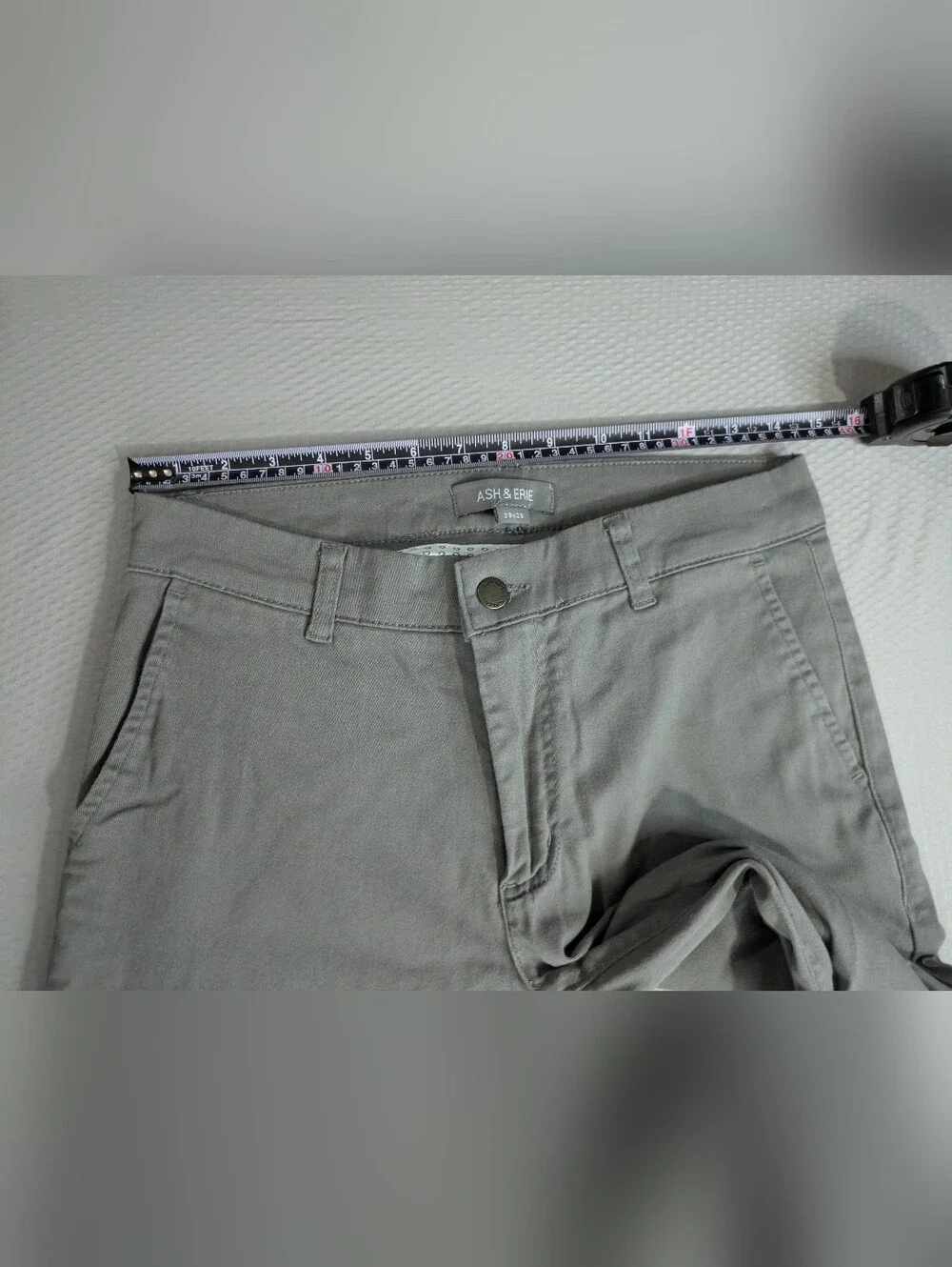 Ash & Erie Pants Mens 29x28 Chino Zip Fly Casual Pockets Preppy